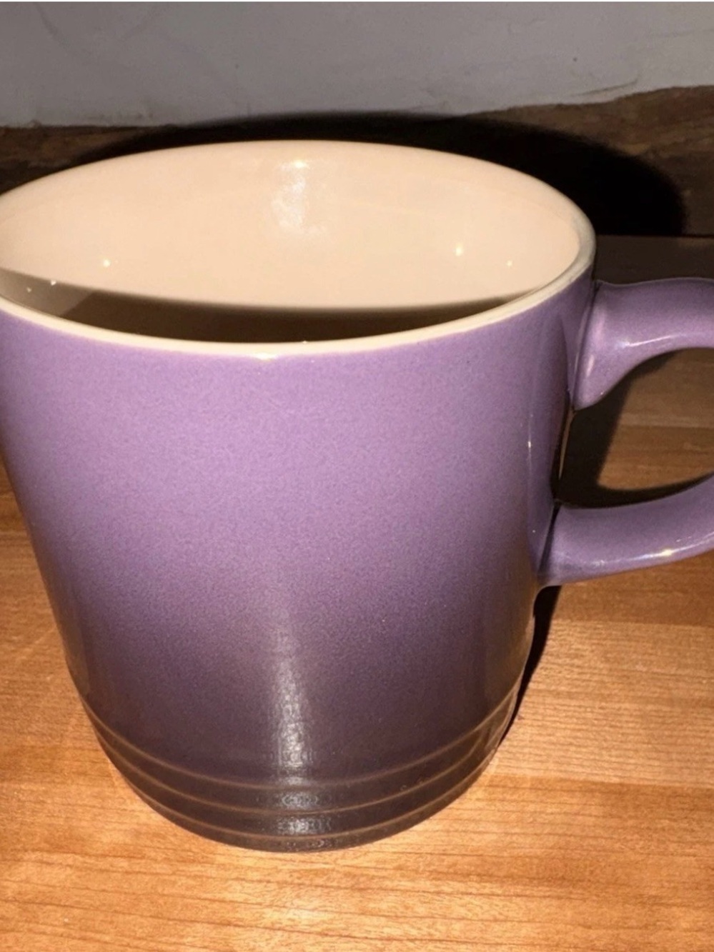 Le Creuset Cassis Coffee Mug - Classic Dining Cup - Discontinued color 350 ml.